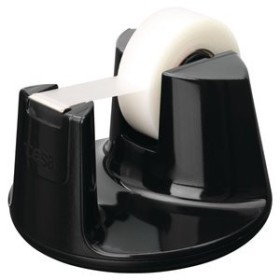 Dispensadores de cinta adhesiva PORTARROLLOS TESA EASY CUT COMPACT NEGRO+1 ROLLO 33X19 INVISIBLE 12301273  80343