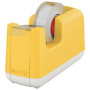Dispensadores de cinta adhesiva PORTARROLLOS LEITZ COSY 33m AMARILLO 12301278  80348