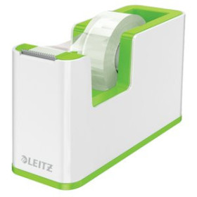 Dispensadores de cinta adhesiva PORTARROLLOS LEITZ WOW DUALC/CINTA VERDE y BLANCO 12301293  80363