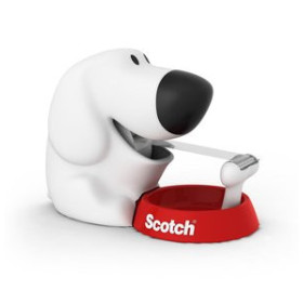 Dispensadores de cinta adhesiva PORTARROLLOS SCOTCH DOG C31 con 1 ROLLO SCOTCH MAGIC 19x8