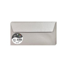 Sobres de alta gama SOBRE CLAIREFONTAINE POLLEN 110x220 120g PLATA PAQUETE DE 20 12301354  0461206
