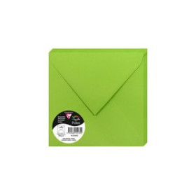 Sobres de alta gama SOBRE CLAIREFONTAINE POLLEN 165x165 120g VERDE MENTA PAQUETE DE 20 23501469  17095722
