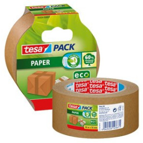 Cintas de embalaje CINTA de EMBALAJE TESA PAPEL ECOLOGO rollo 50x50 MARRON 23501507  02044113