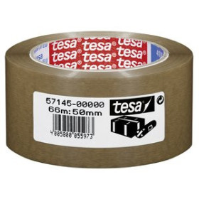 Cintas de embalaje CINTA de EMBALAJE TESA PVC EXTRA FUERTE RUGOSO rollo 66x50 MARRON 23501339  02061053