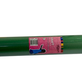 Papel de embalar kraft en rollo PAPEL de EMBALAR KRAFT ROLLO FABRISA 1x25 VERDE BOTELLA 13801797  T-152