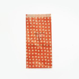 Bolsas de papel BOLSA de PAPEL CLAIREFONTAINE KRAFT DECORADO S/ASAS 16x30x5 cm LUNARES FONDO ROJO PACK DE 50 24102019  405F