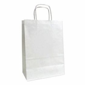 Bolsas de papel BOLSA de PAPEL ANDINA CELULOSA BLANCA 32x40x14 cm BLANCO PAQUETE de 50 42514055  DF3239003
