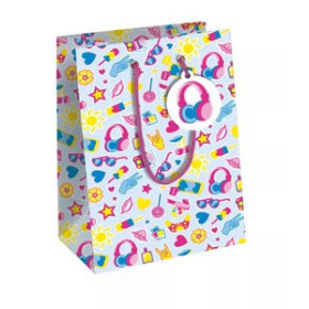 Bolsas de papel BOLSA de PAPEL CLAIREFONTAINE EXCELLIA DECORADO C/ASAS 25x22x10cm PEP`S PACK DE 6 12101116  RC4025SS