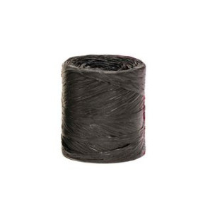 Rafia RAFIA CINTA de 4 mm ROLLO de 200 m NEGRO 14501142  77001
