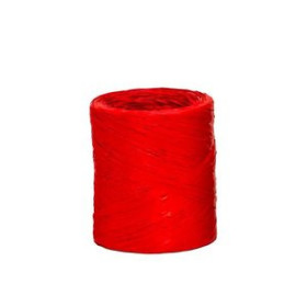 Rafia RAFIA CINTA de 4 mm ROLLO de 200 m ROJO 16201212  77301