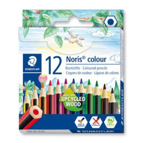 Lápices de colores LAPICES de COLORES STAEDTLER 185 NORIS COLOUR WOPEX CORTOS estuche de 12 11101425  ZE11T-Pentel-A