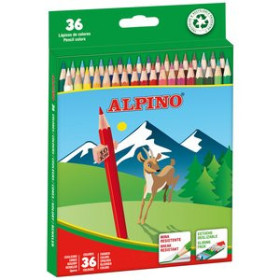 Lápices de colores LAPICES de COLORES ALPINO  LARGOS estuche de 36 12501167  19543