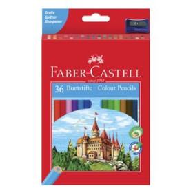 Lápices de colores LAPICES de COLORES FABER-CASTELL  estuche de 36 12501100  2302429