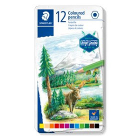 Lápices de colores LAPICES de COLORES STAEDTLER DESIGN JOURNEY 146C  estuche METAL de 12 30301740  131255