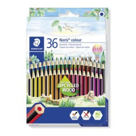 Lápices de colores LAPICES de COLORES STAEDTLER 185 NORIS COLOUR WOPEX estuche de 36 24302155  136030