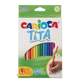 Lápices de colores LAPICES de COLORES CARIOCA TITA HEXAGONAL estuche de 36 12501147  PM320-50