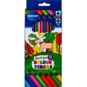 Lápices de colores LAPICES de COLORES CENTRUM TRIANGULARES ESTUCHE DE 12 12501148  PM320-50-07