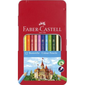 Lápices de colores LAPICES de COLORES FABER-CASTELL  estuche de METAL de 12 30303143  1904257