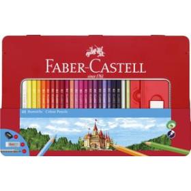 Lápices de colores LAPICES de COLORES FABER-CASTELL  estuche de METAL de 48 30301611  02506