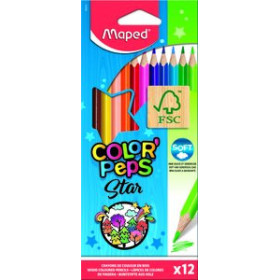 Lápices de colores LAPICES de COLORES MAPED COLOR"PEPS  estuche de 12 24302325  773 05