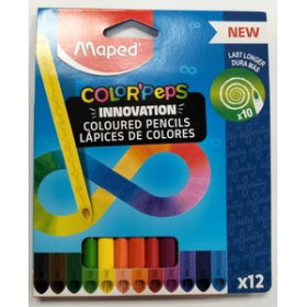 Lápices de colores LAPICES de COLORES MAPED INFINITY estuche de 12 24302099  972-05-CA24