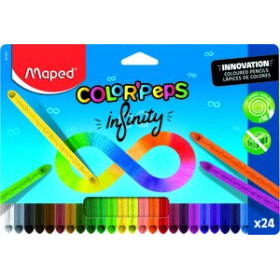 Lápices de colores LAPICES de COLORES MAPED INFINITY estuche de 24 12501231  SH-MG41-BS