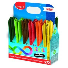 Lápices de colores LAPICES de COLORES MAPED INFINITY SCHOOL PACK de 72 12501229  SH-MG-BS