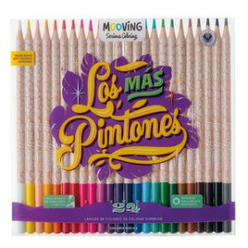 Lápices de colores LAPICES de COLORES MOOVING ESTUCHE de 24 16201462  10404 CS TP