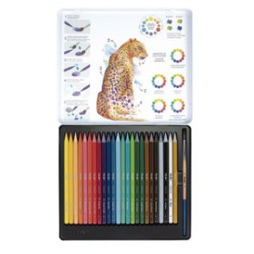 Lápices de colores LAPICES COLOR MILAN ACUARELABLES estuche METAL de 24 16601073  0516