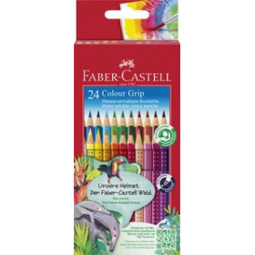 Lápices de colores LAPICES ACUARELABLES FABER-CASTELL COLOUR GRIP estuche de 24 27901069  19025