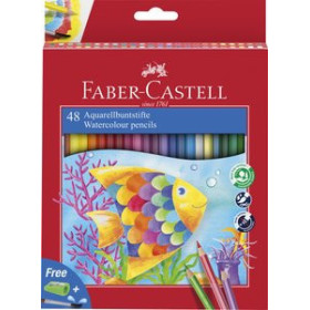 Lápices de colores LAPICES ACUARELABLES FABER-CASTELL estuche de 48 11301957  18778