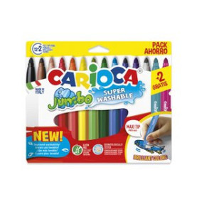 Rotuladores de colores ROTULADOR FIBRA CARIOCA JUMBO ESTUCHE de 12 18001701  91228