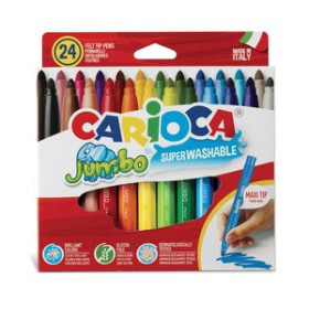 Rotuladores de colores ROTULADOR FIBRA CARIOCA JUMBO ESTUCHE de 24 62503553  51948