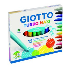 Rotuladores de colores ROTULADOR FIBRA GIOTTO TURBO MAXI  ESTUCHE de 12 62503556  51951