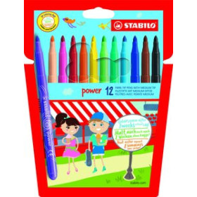 Rotuladores de colores ROTULADOR FIBRA STABILO POWER 280 ESTUCHE de 12 11302313  400195239