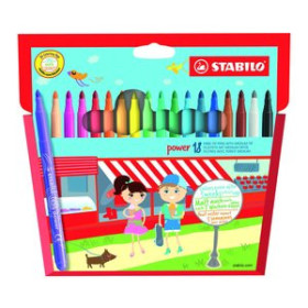 Rotuladores de colores ROTULADOR FIBRA STABILO POWER 280 ESTUCHE de 18 11302311  400195237