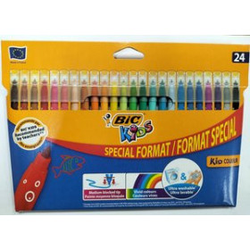 Rotuladores de colores ROTULADOR FIBRA BIC KIDS ULTRA LAVABLE CAJA de 24 11301949  52570E