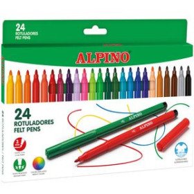 Rotuladores de colores ROTULADOR FIBRA ALPINO STANDARD  ESTUCHE de 24 11302347  934833