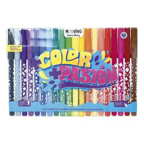 Rotuladores de fibra ROTULADOR FIBRA MOOVING COLORES BRILLANTES ESTUCHE de 20 11302339  1523247