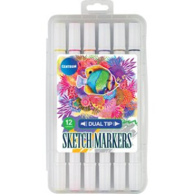 Rotuladores de colores ROTULADOR CENTRUM MARKER PARA BOCETOS DOBLE PUNTA ESTUCHE de 12 11302195  1530124
