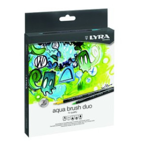 Rotuladores de colores ROTULADOR LYRA AQUA BRUSH DUO Est. 24 ud (rotulador+ pincel) 11301944  58101