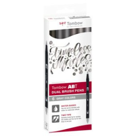 Rotuladores de colores ROTULADOR TOMBOW DOBLE PUNTA PINCEL ESTUCHE DE 6 (Caja carton) 11302165  400184699