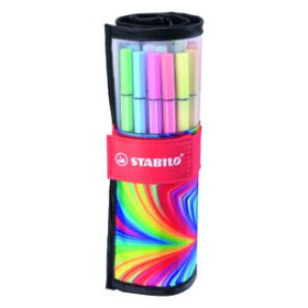 Rotuladores de colores ROTULADOR FIBRA STABILO POINT 68 ARTY LINE ESTUCHE de 25 ROLLERSET 42501761  MUS-GU-02