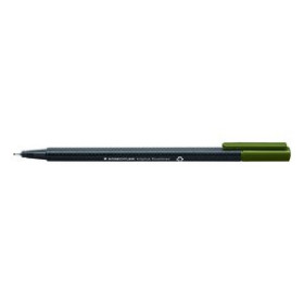 Rotuladores de fibra ROTULADOR FIBRA STAEDTLER  334 TRIPLUS FINELINER   VERDE OLIVA 42501475  CREWRED