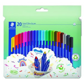Rotuladores de colores ROTULADOR FIBRA STAEDTLER  323 TRIPLUS COLOR CAJA de 20 25401745  S530R2-G