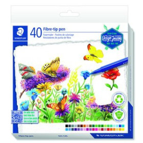 Rotuladores de colores ROTULADOR FIBRA STAEDTLER  323 TRIPLUS COLOR CAJA de 40 25401494  S510BR