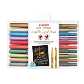 Rotuladores de colores ROTULADOR FIBRA ALPINO COLOR EXPERIENCE METALLIC  LETTERING CAJA de 10 25401498  S510RR
