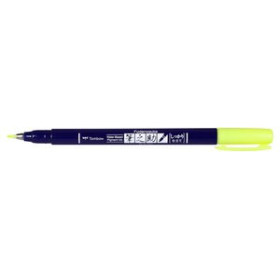 Rotuladores de colores ROTULADOR TOMBOW CALIGRAFIA FUDENOSUKE PUNTA DURA AMARILLO NEON 25401741  S510-RG