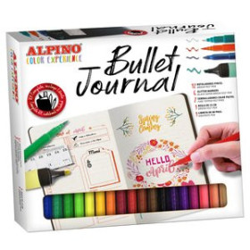 Rotuladores de colores ROTULADOR FIBRA ALPINO COLOR EXPERIENCE BULLET JOUNAL KIT de 22