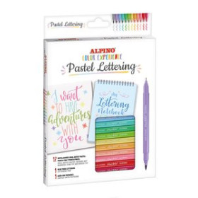 Rotuladores de colores ROTULADOR FIBRA ALPINO COLOR EXPERIENCE DUAL ARTIST PASTEL LETTERING KIT